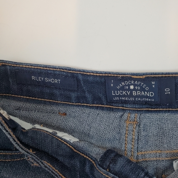 Lucky Brand Riley Short Shorts Size 14 Girls Denim Stretch Raw Hem - Picture 4 of 8